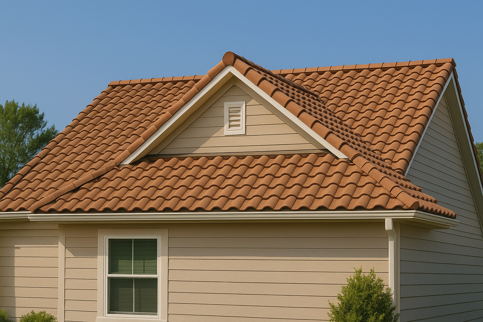 House with a tile roof